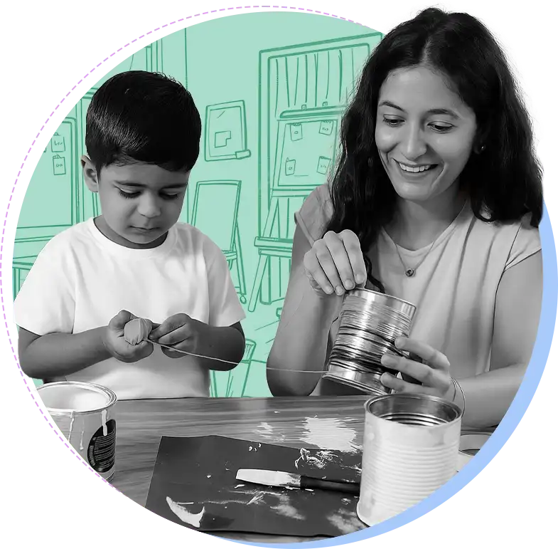 Child with mother